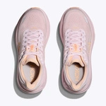 HOKA Bondi 9 damskie buty do biegania Lilac Cream / Tangerine Glow