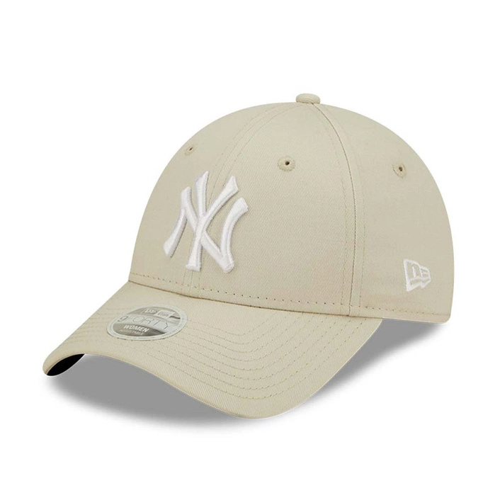 New Era New York Yankees Womens League Essential Light Beige 9FORTY Adjustable Cap