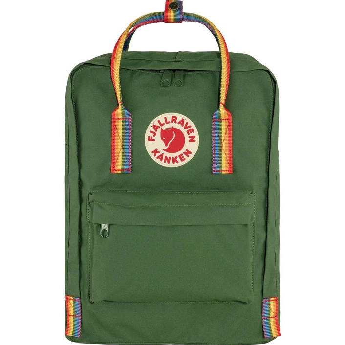 Fjallraven PLECAK KÅNKEN RAINBOW Spruce Green-Rainbow Pattern