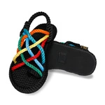 Bohonomad Cape Point Rope Sandal – Black/Multi