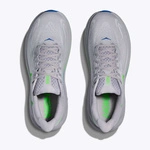 HOKA Clifton 10 męskie buty do biegania Ash Grey / Neon Green