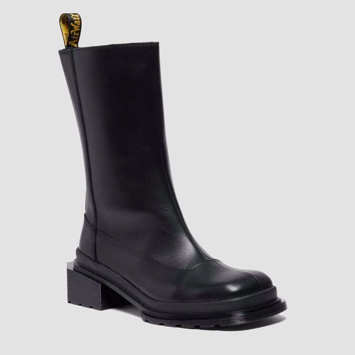 Dr. Martens sztyblety Chelsea Maybole Hi z kwadratowym noskiem czarne damskie 41993001