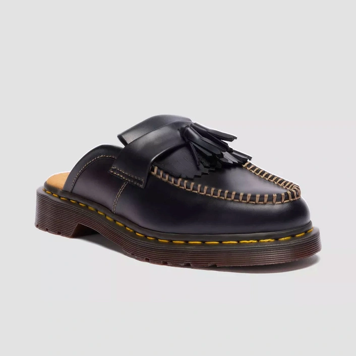 Dr. Martens mule z frędzlami Adrian Orleans czarne 42359001