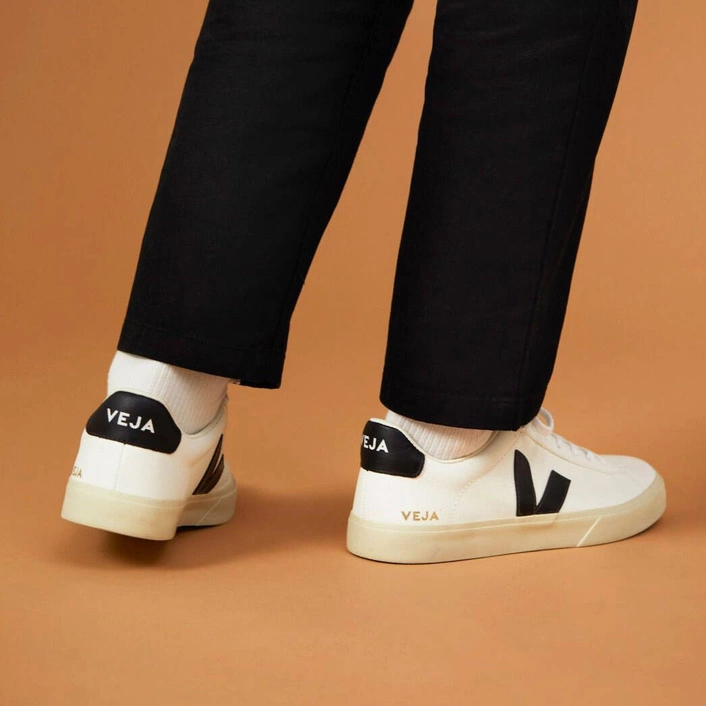 Veja CAMPO CHROMEFREE LEATHER WHITE BLACK