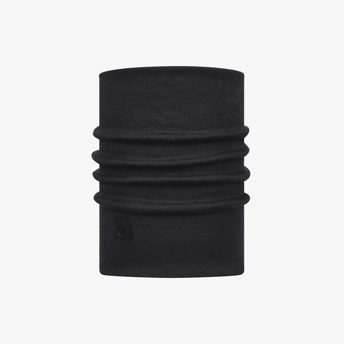 Buff Komin Merino Heavyweight SOLID BLACK