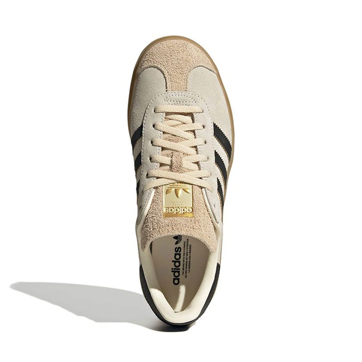 Adidas Gazelle Bold Crew White/ Core Black/ Sand Strata JS3892