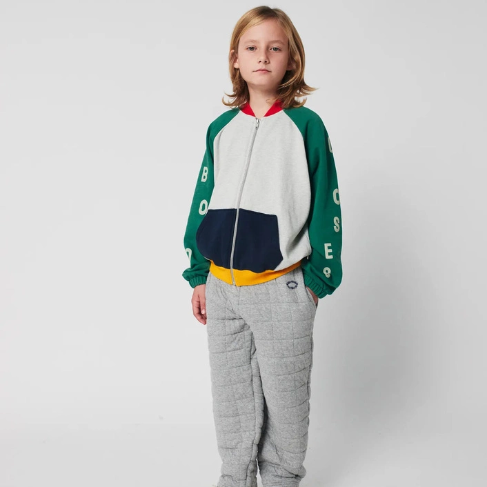 BOBO CHOSES Bobo Choses color block zipped sweatshirt MULTICOLOR