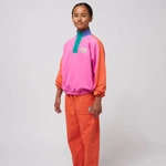 BOBO CHOSES Bawełniana Bluza Smiling color block 1/4 zipped sweatshirt