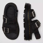 Dr. Martens sandały na platformie Zebzag zamszowe czarne damskie 42689001