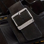 Dr. Martens sandały na platformie Zebzag zamszowe czarne damskie 42689001