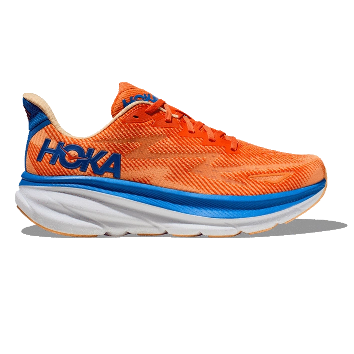 Hoka MEN'S CLIFTON 9 VIBRANT ORANGE/IMPALA