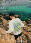 Koszulka męska z długim rękawem Coalition CLTN LG SLEEVE2 – off white