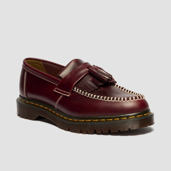 Dr. Martens loafersy z frędzlami Adrian Ben Orleans wiśniowe 42849600