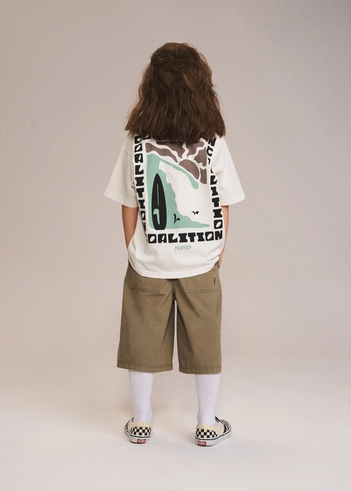 Koszulka dziecięca Coalition CLTN K CHECK – off white