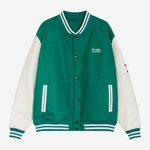 Kaotiko Tricky Love Green Baseball Jacket AR003-01-E002
