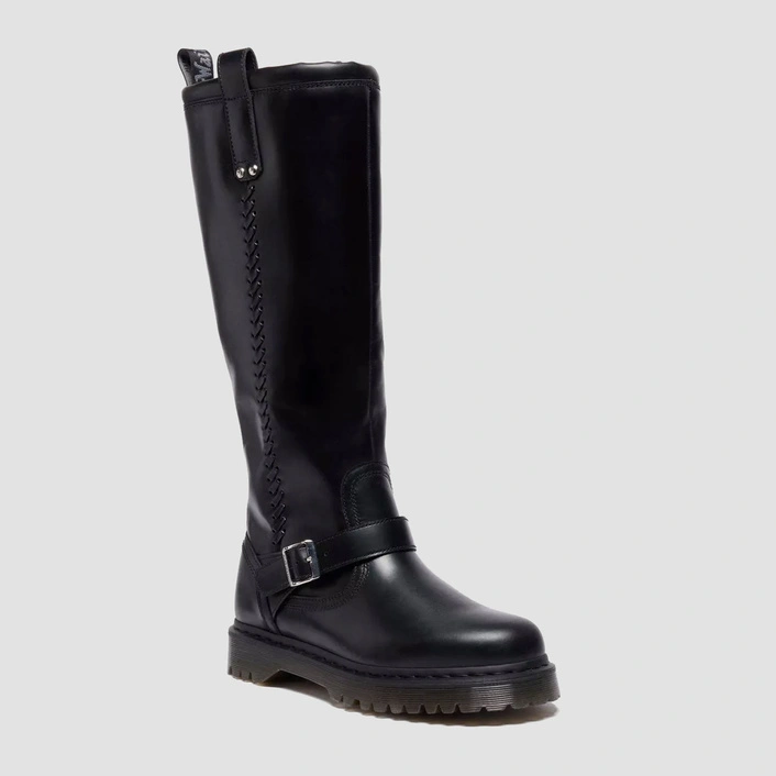 Dr. Martens kozaki biker Anistone Knee High Orleans czarne 42669001