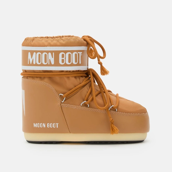 ŚNIEGOWCE MOON BOOT ICON LOW BROWN COGNAC NYLON