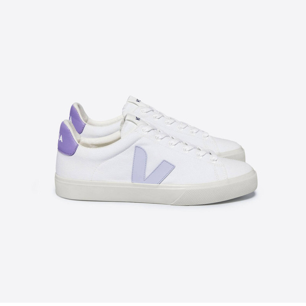 Veja CAMPO CANVAS WHITE SWAN LAVANDE