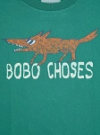 BOBO CHOSES BAWEŁNIANA KOSZULKA Z DŁUGIM RĘKAWEM THE CLEVER FOX T-SHIRT