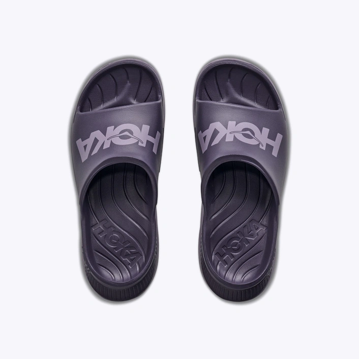 HOKA Ora Athletic Slide unisex klapki regeneracyjne Squid Ink/Purple Fog