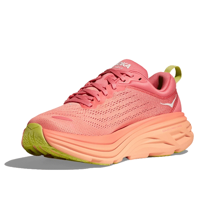 Hoka WOMEN'S BONDI 8 CORAL/PAPAYA