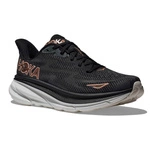HOKA Clifton 9 damskie buty do biegania Black / Rose Gold