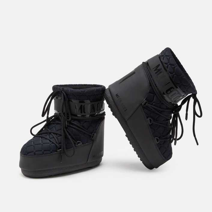 ŚNIEGOWCE MOON BOOT ICON LOW QUILT BLACK