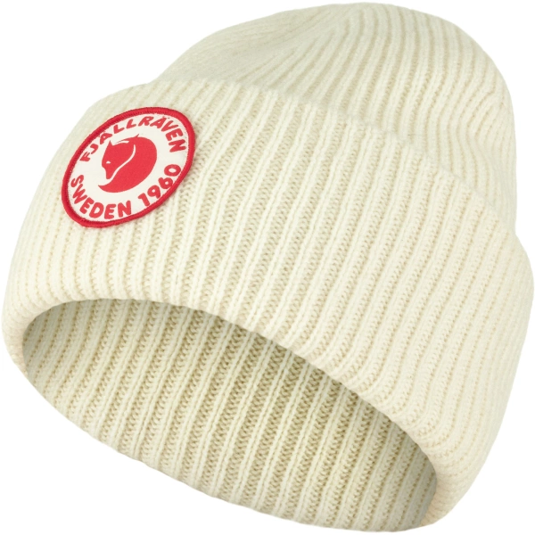 Fjällräven 1960 Logo Hat Chalk White – Klasyczna dwuwarstwowa czapka z wełny i bawełny organicznej