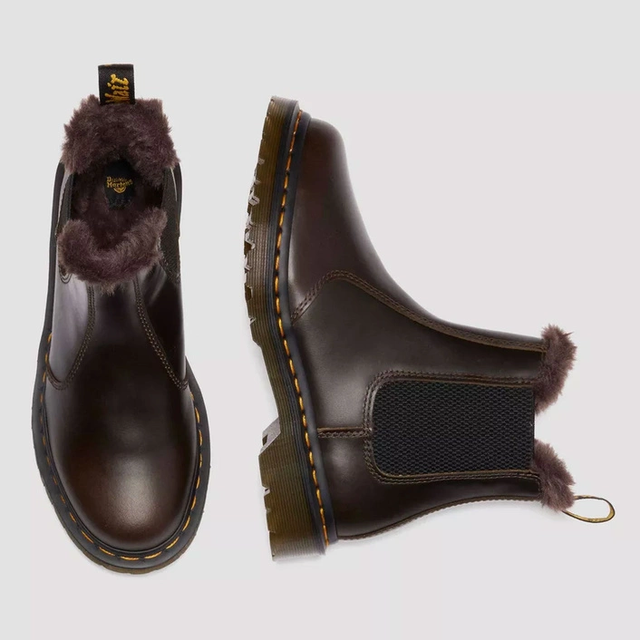 Dr. Martens 2976 Leonore Faux Fur Lined Leather Chelsea Boots 41415020
