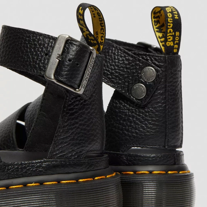 Dr. Martens Clarissa II Quad Milled Nappa Leather Platform Sandals 24476001