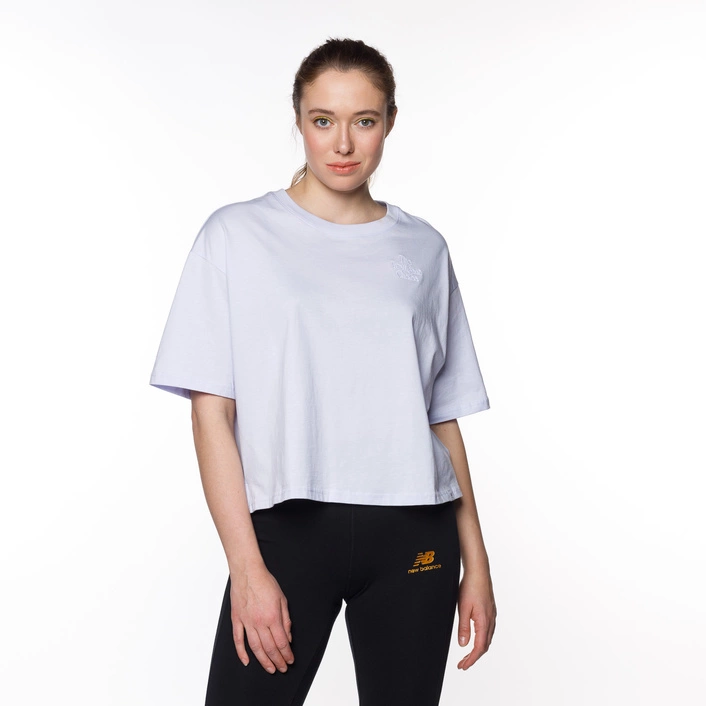 New Balance ATHLETICS INTELLIGENT CHOICE TEE LILAC