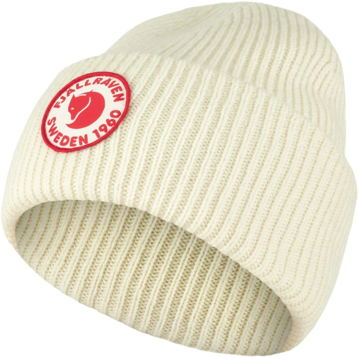 Fjällräven 1960 Logo Hat Chalk White – Klasyczna dwuwarstwowa czapka z wełny i bawełny organicznej