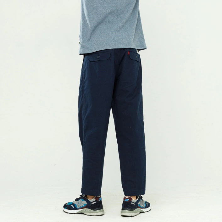 Levi's XX STAY LOOSE PLEATED CROP PANTS NAVY BLAZER