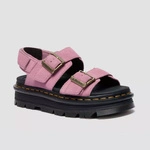 Dr. Martens sandały na platformie Zebzag zamszowe pudroworóżowe damskie 42689650