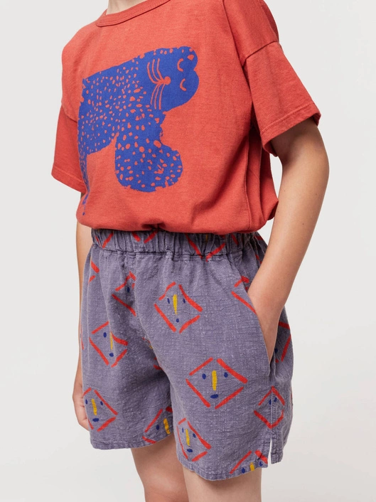 BOBO CHOSES MASKS ALL OVER WOVEN SHORTS