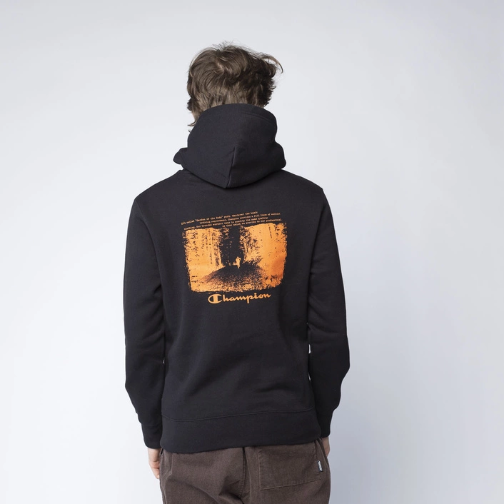Champion ATHLETIC DIGITAL PRINT HOODIE BLACK