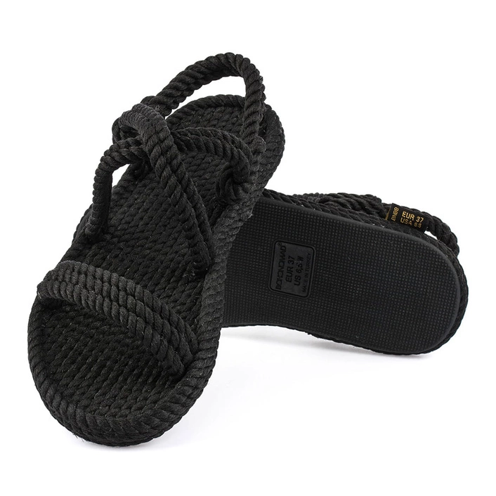 Bohonomad Bahamas Rope Sandal - Black