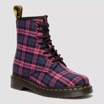 Dr. Martens glany 1460 Tartan fioletowo-różowe damskie 41969650