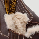 Dr. Martens 2976 Leonore II Faux Fur Lined Grizzly Leather Chelsea Boots 41418200