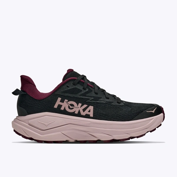 HOKA Challenger 8 damskie buty do biegania w terenie Black/Pink Opal