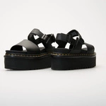 Dr. Martens sandały na platformie Voss Quad czarne damskie 26725001