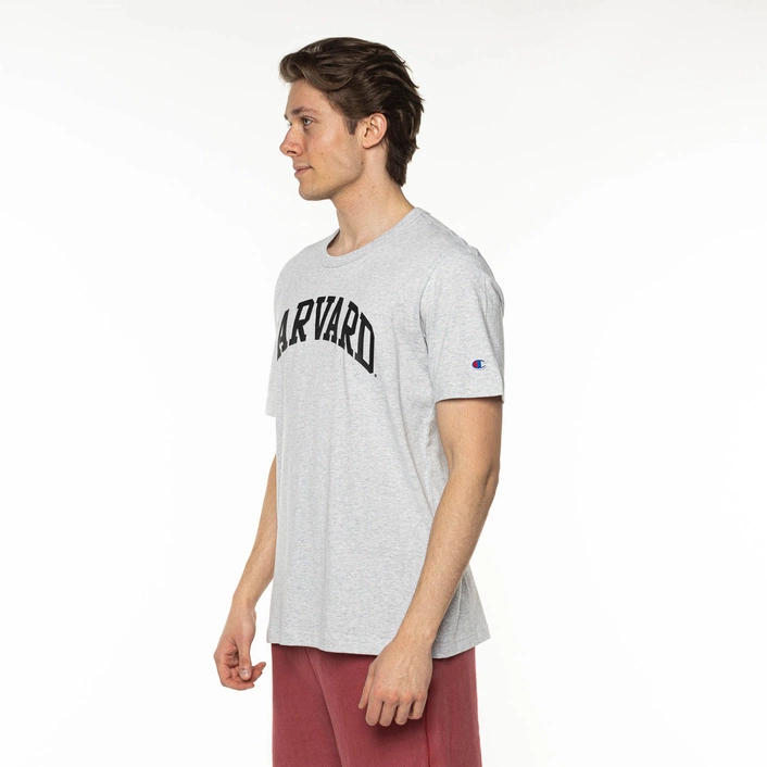 Champion Crewneck T-Shirt Grey Harvard