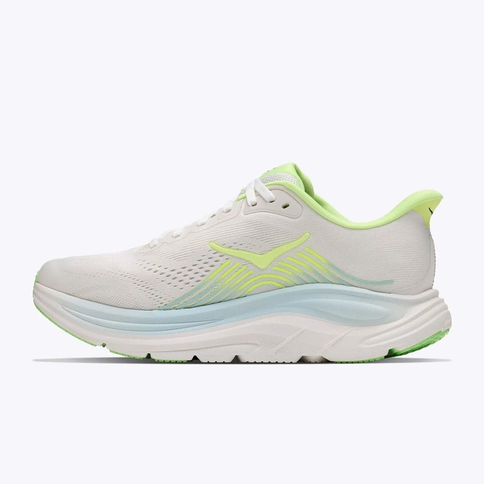 HOKA Clifton 11 damskie buty do biegania Frost/Neon Yuzu