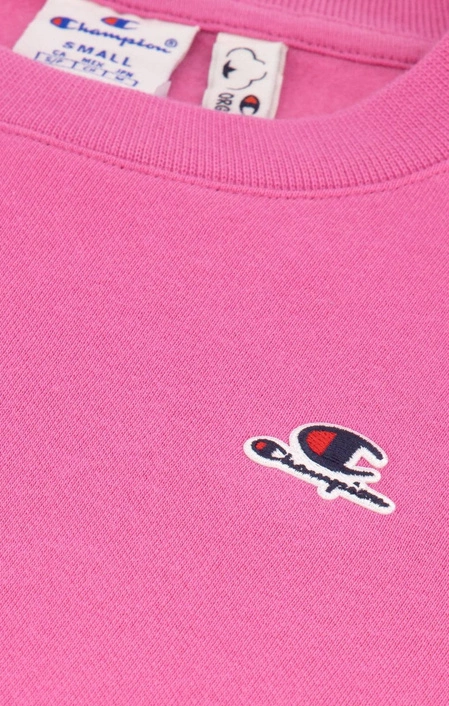 Champion WMNS ORGANIC COTTON BLEND C LOGO SWEATSHIRT FUCHSIA