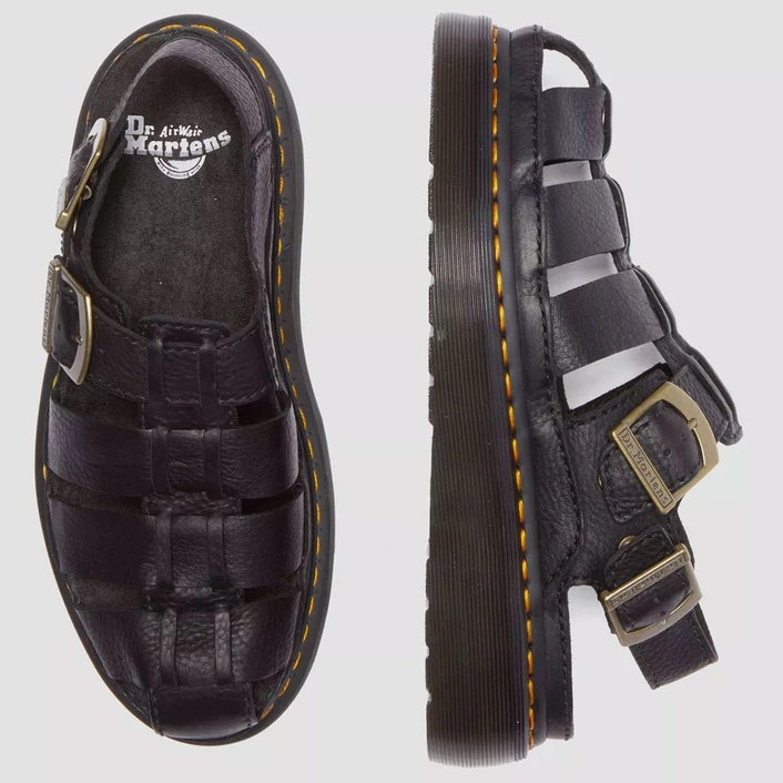 Dr. Martens sandały rybackie Wrenlie Grizzly czarne 31524001