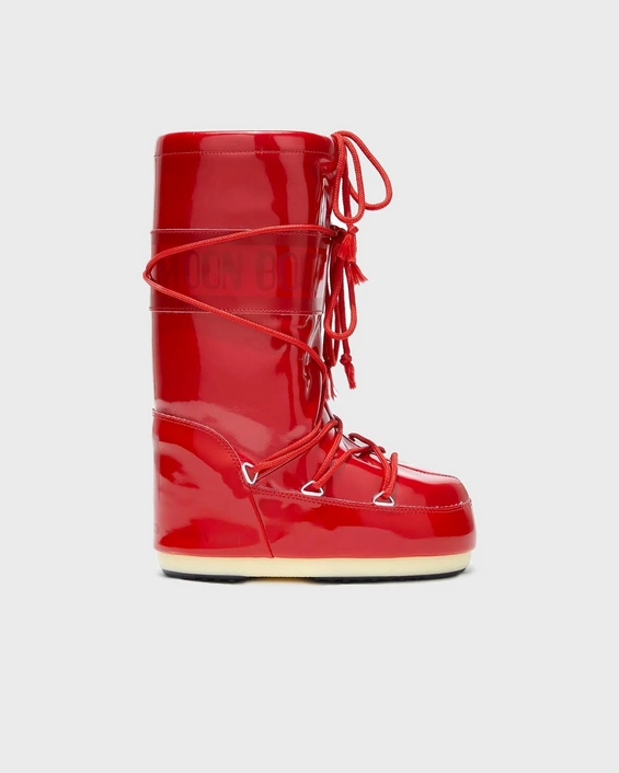 ŚNIEGOWCE moon boot icon vinile metallic red 14021400 008