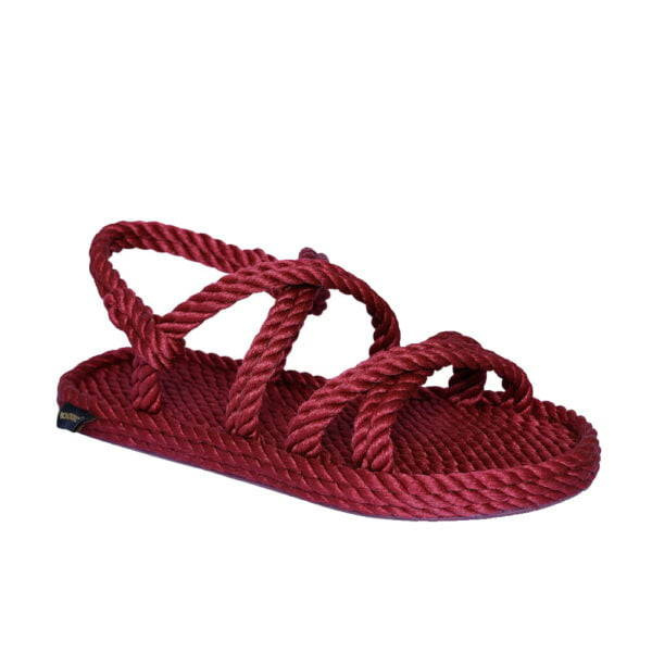 Bohonomad Tahiti Rope Sandal - Claret Red