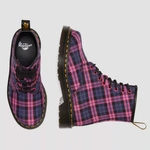Dr. Martens glany 1460 Tartan fioletowo-różowe damskie 41969650