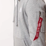 Alpha Industries Back Print Hoody Neon Print GREY