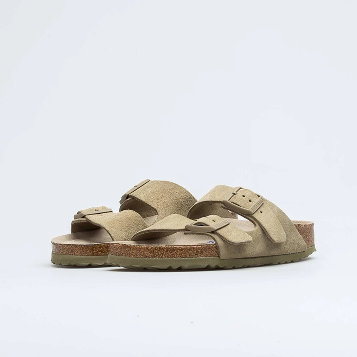 Birkenstock Sandały męskie Arizona SFB VL Faded Khaki 1019045